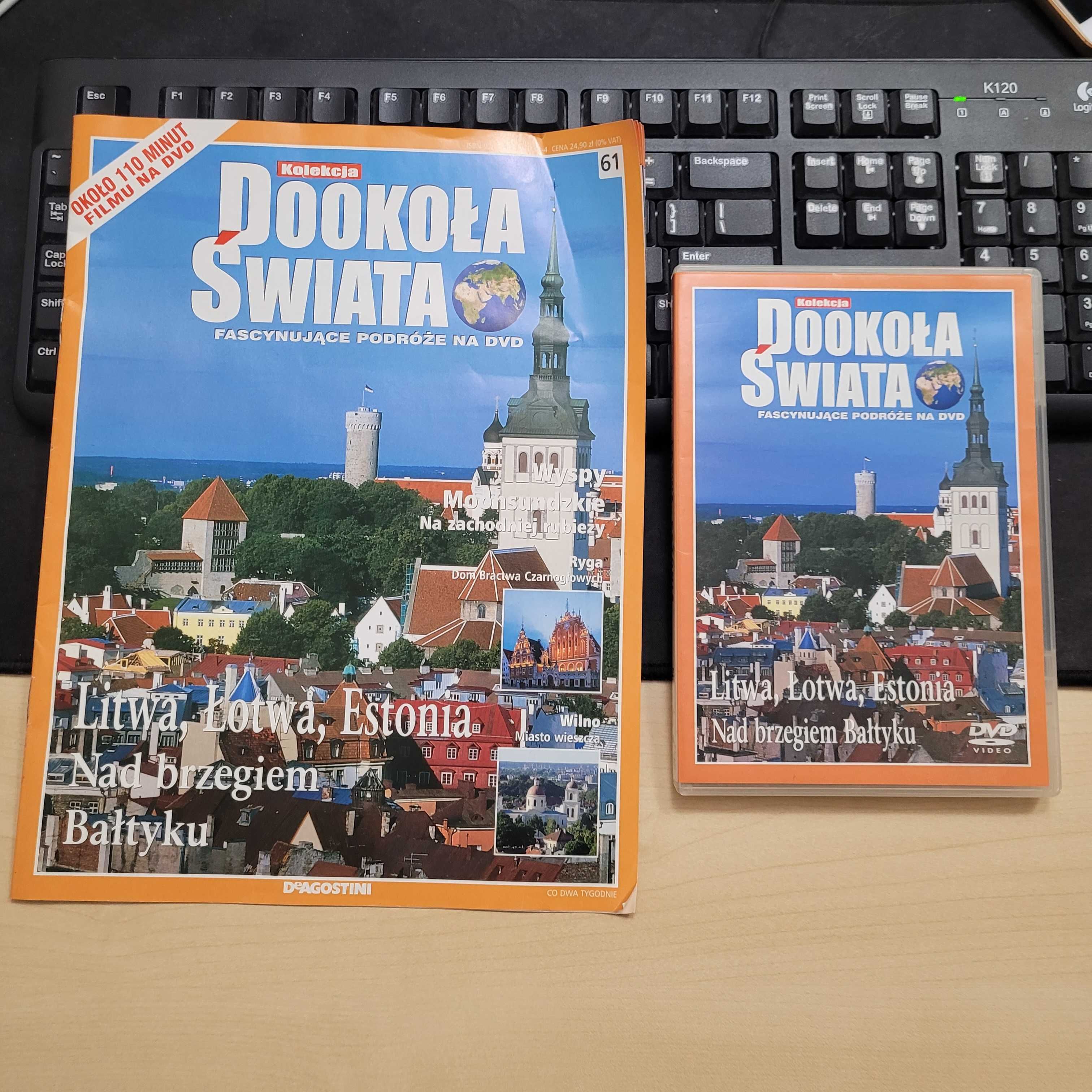 Kolekcja Dookoła Świata na DVD + gazety z mapami nowe w folii oraz bez