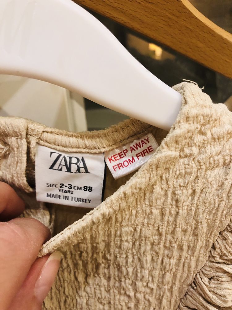 Zestaw/ Sukienka Zara, tunika, body - rozm. 98- 2/3 latka
