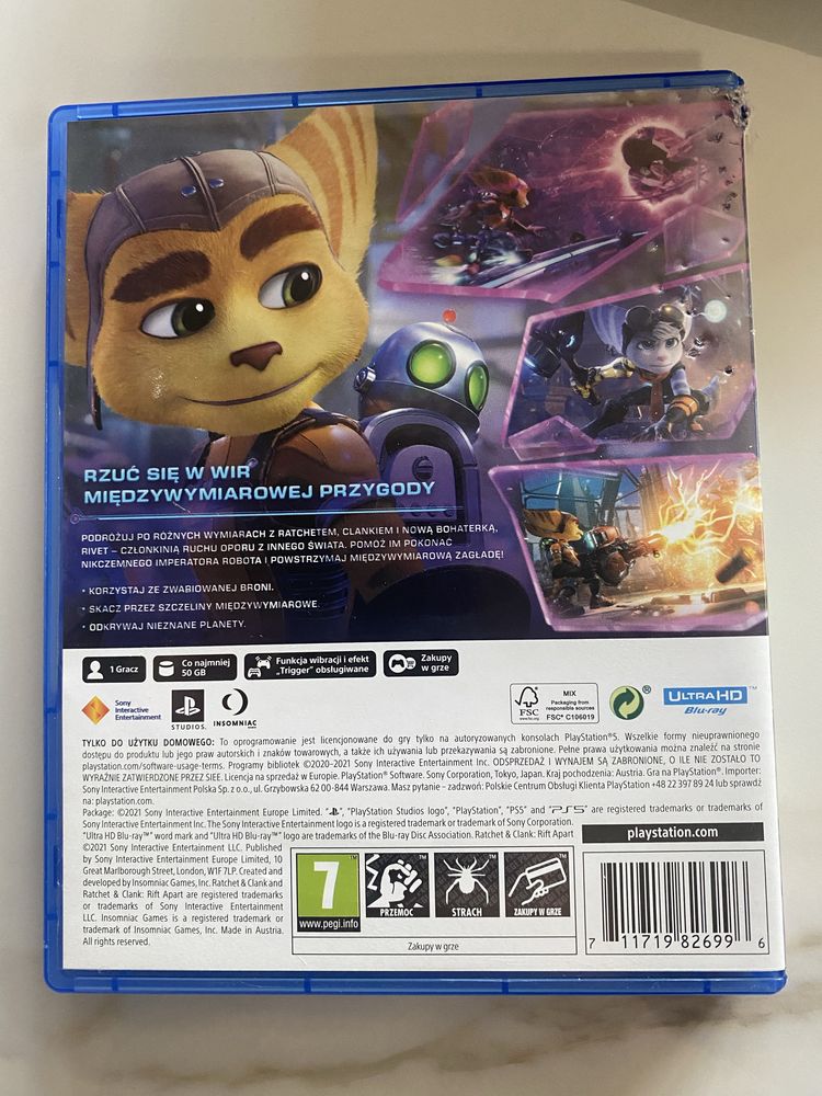 Ratchet clank rift apart ps5 wersja PL