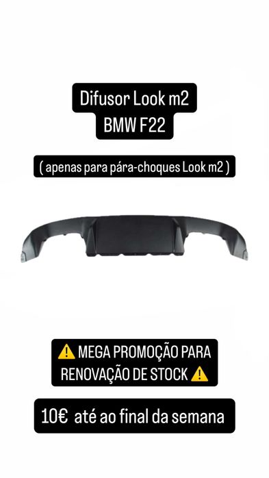 Difusor Look m2 BMW F22