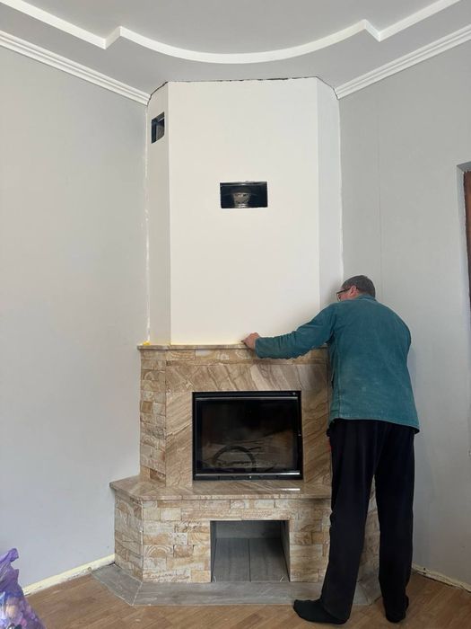 ~ МОНТАЖ та продаж камінів  ‼️ Димоходи труби / Печі / Асортимент