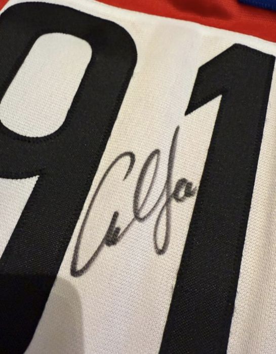 Camisola autografada Carl Lewis