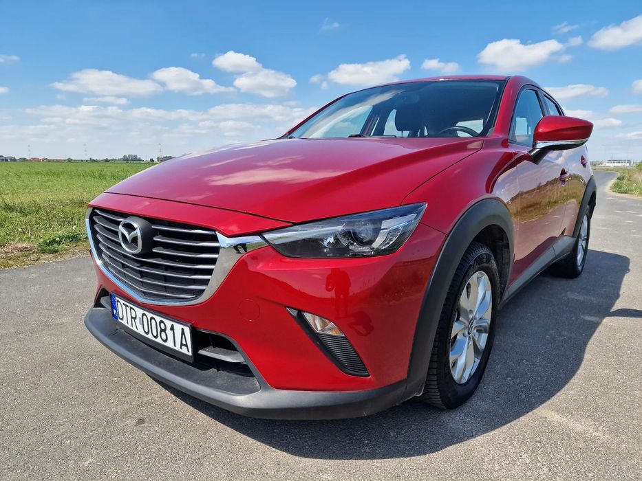 Mazda CX-3 CX-3 68 000 2017r 2.0 AWD Czerwona Stan IDEALNY Nowe Opony Alu
