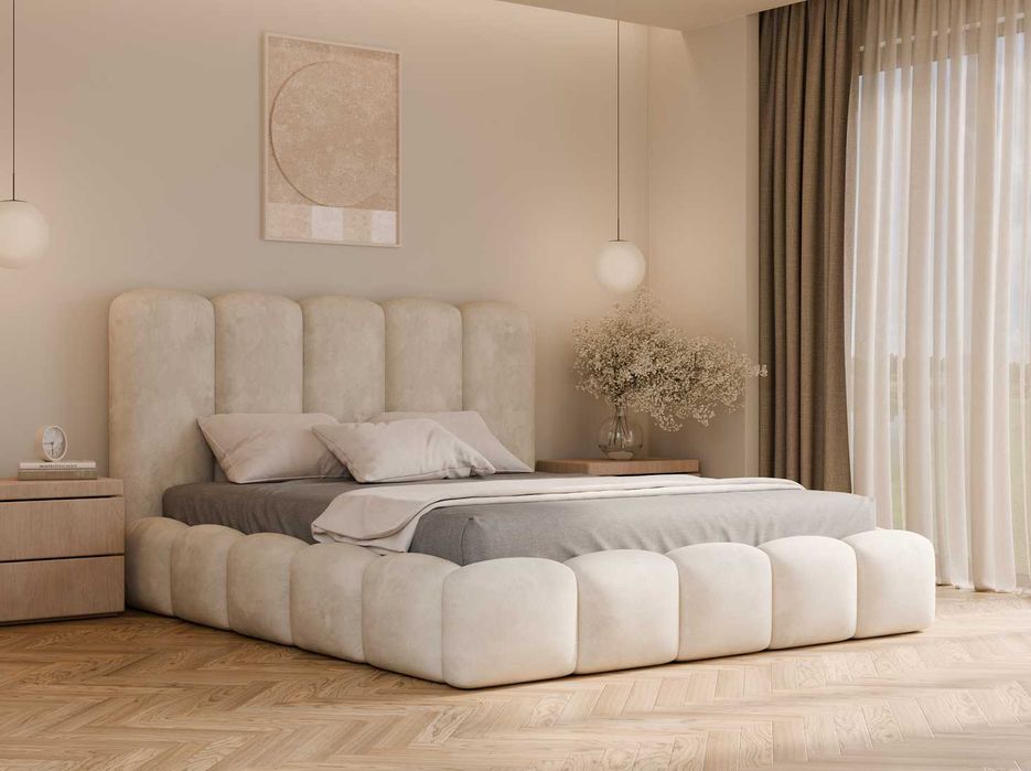 Łóżko tapicerowane ZOYA 120x200, 140x200, 160x200, 180x200, 200x200