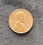 Moeda um cêntimo de dólar de 1963