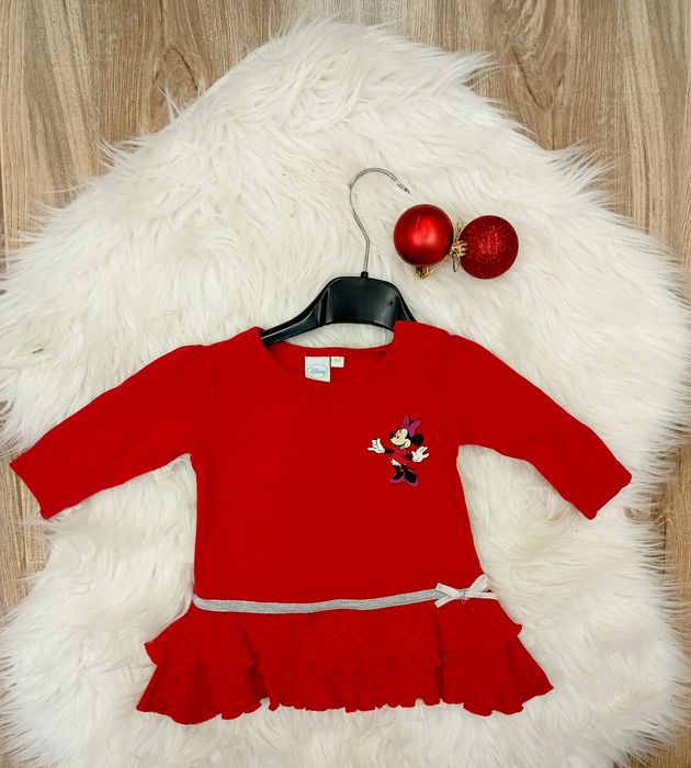 Czerwona bluzeczka Disney, rozmiar 62