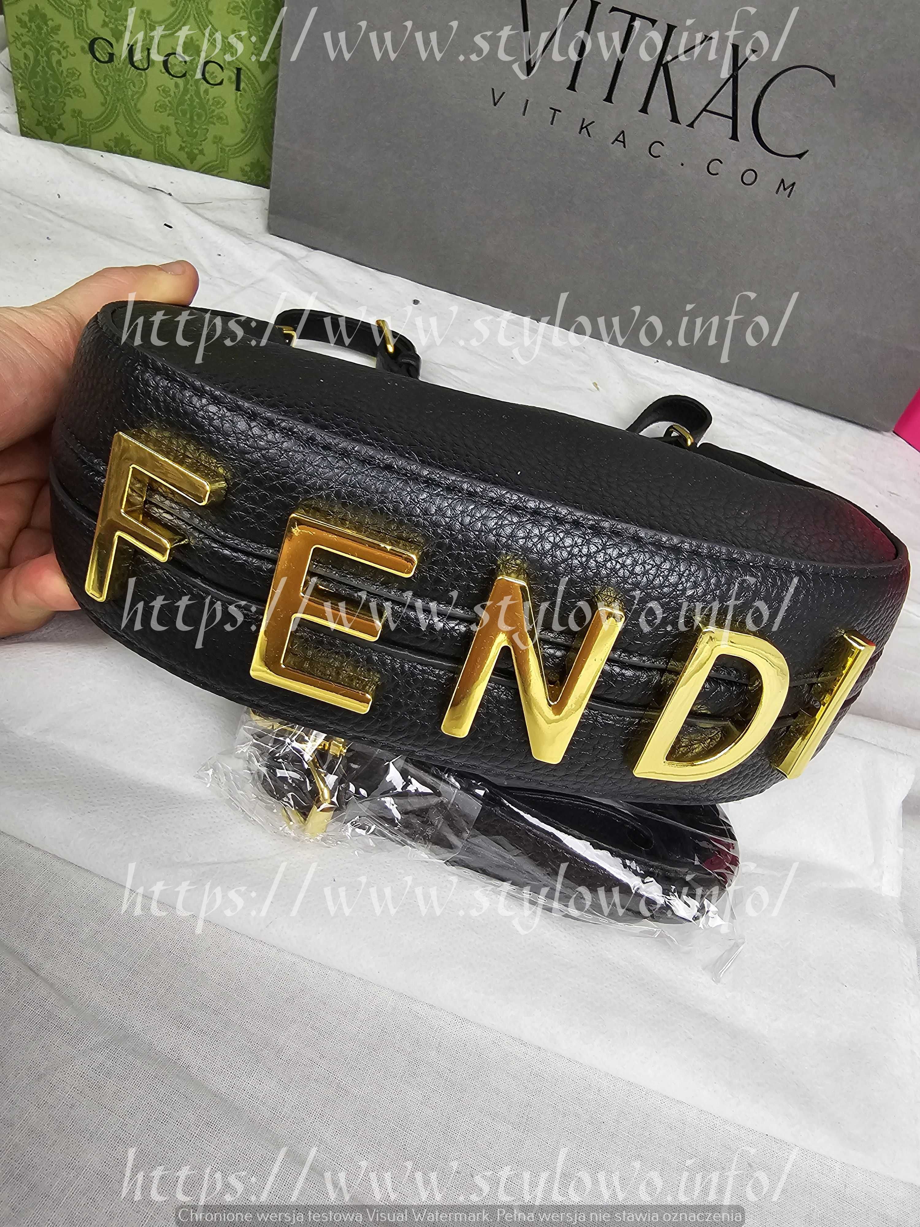 Torba łódeczka Torebka damska Fendi monogram HIT