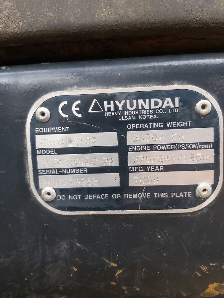 Intercoler, chłodnica powietrza Hyundai Robex 360 - części