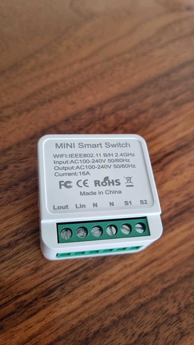 Módulo Mini Smart Switch Wi‑Fi 16A Tuya / Smart Life