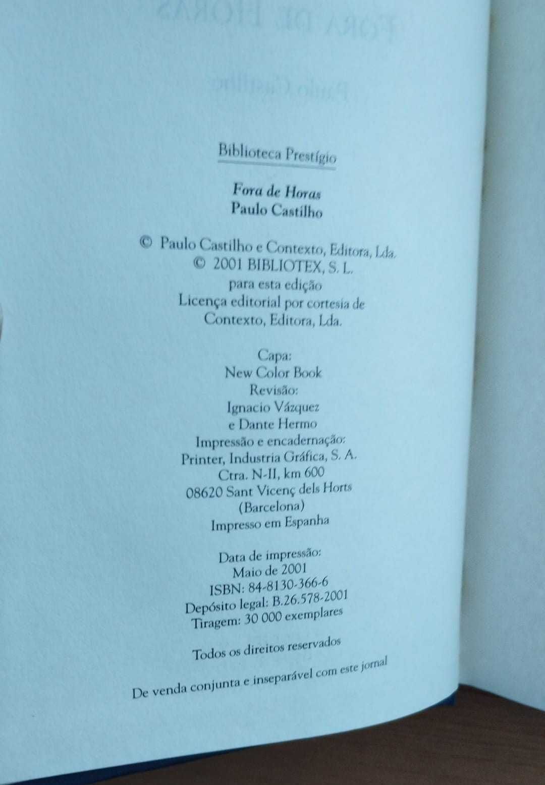 Fora de Horas - Paulo Castilho