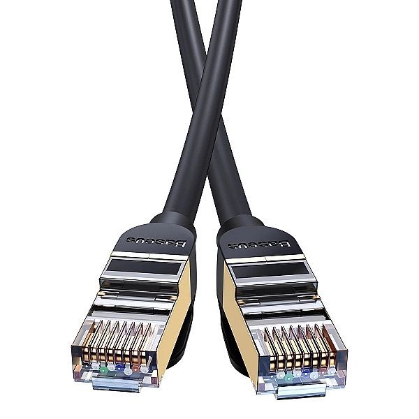 Baseus Speed Seven szybki kabel sieciowy Rj45/10Gbps 3m czarny (wkjs)