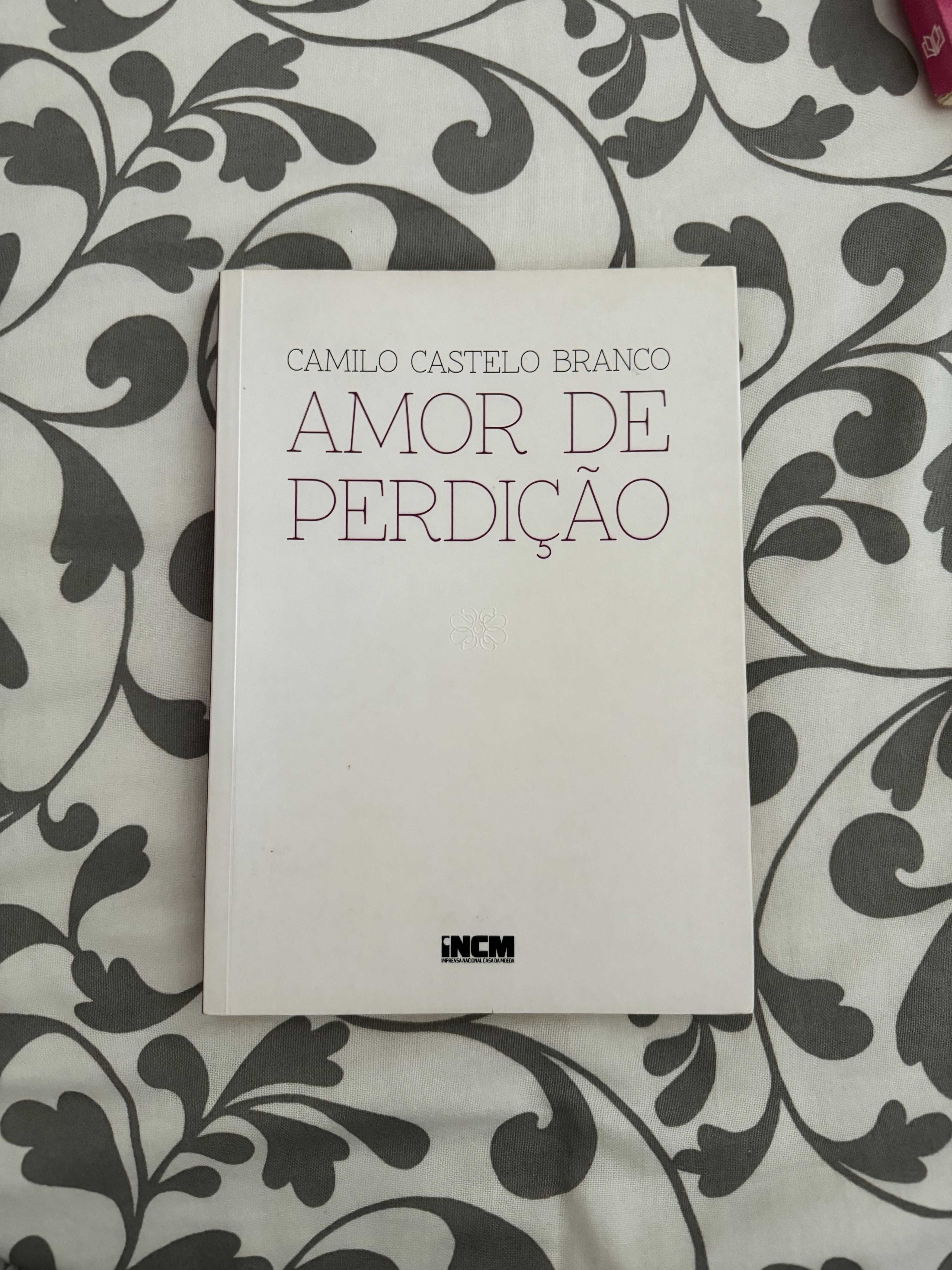 Livro Amor de Perdição  - Camilo Castelo Branco