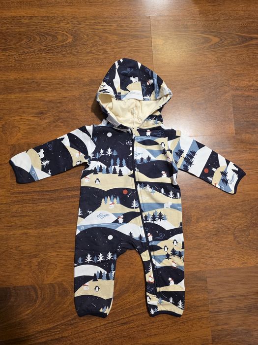 pajacyk ocieplany bez stópek wiosna jesień 68 nowy