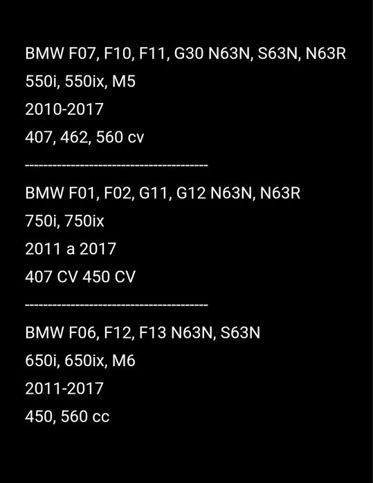 Downpipe BMW F10 / F12 / F13 M5 M6 V8