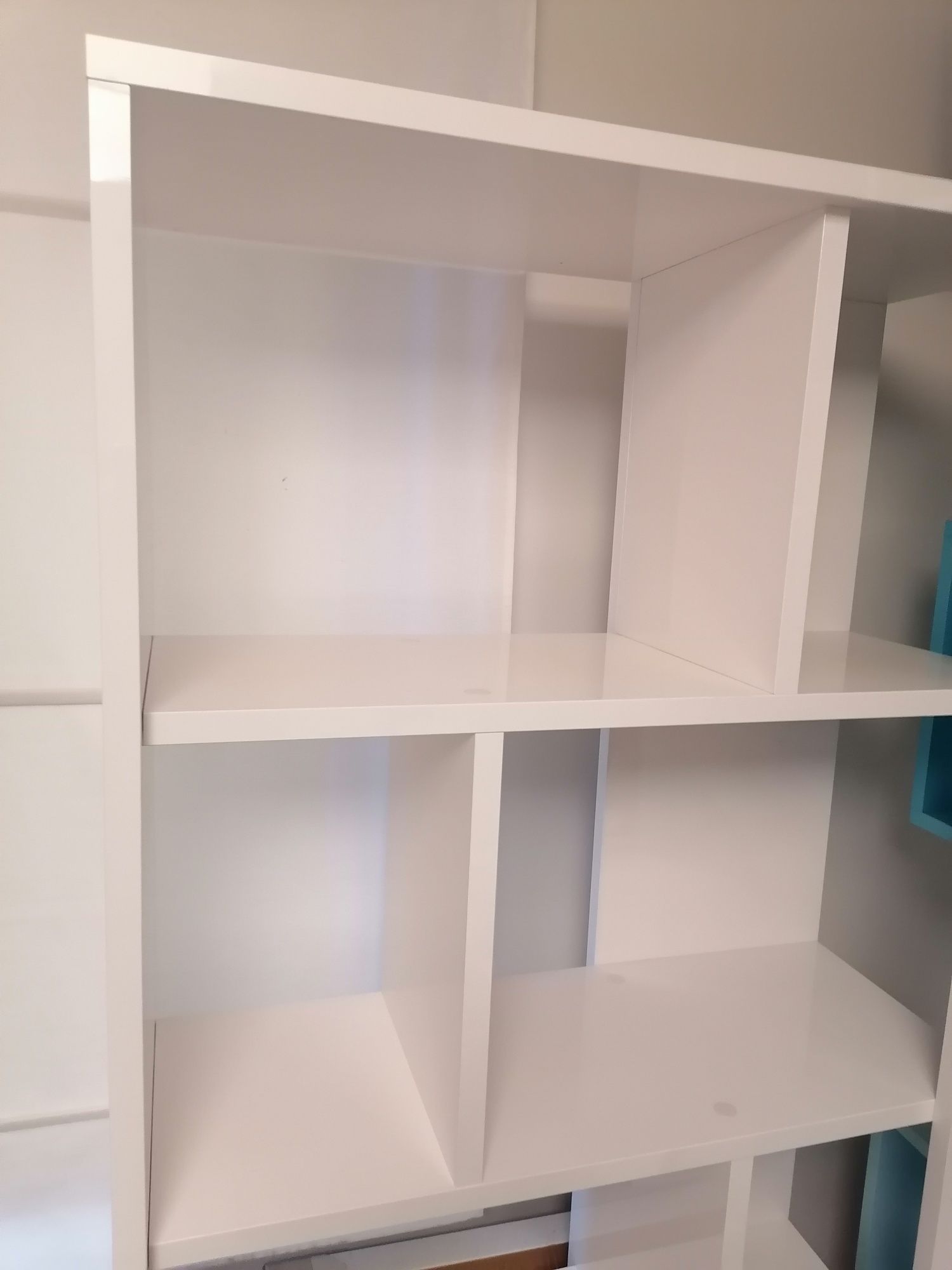 Regał na książki biały 80x34x200