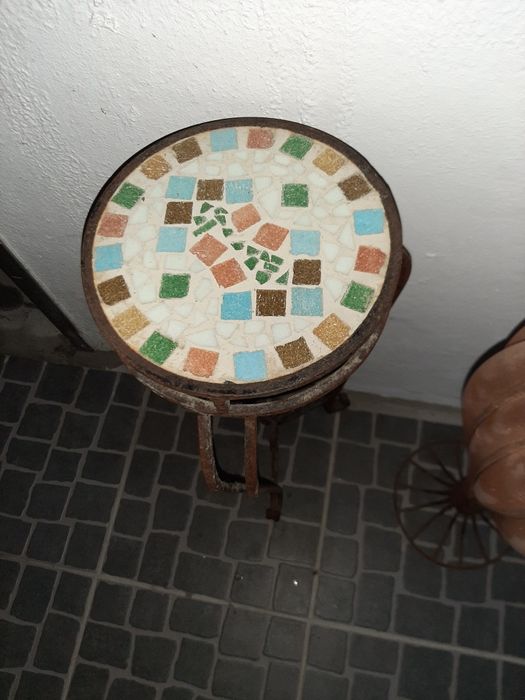 Vaso e mesa decoração