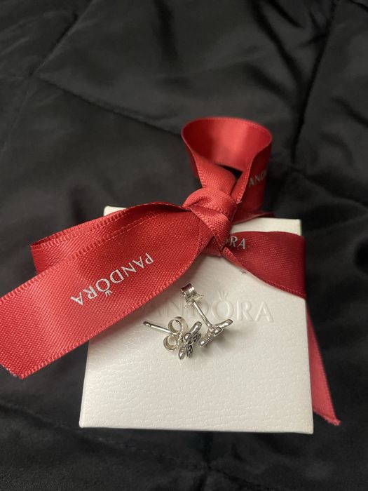 Сережки Пандора срібні квіточки