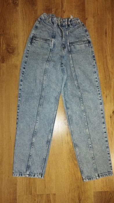 Spodnie szerokie jeansy xs 34 146