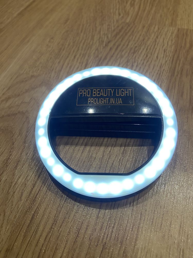 Кольцо для селфи с подсветкой selfie light Black