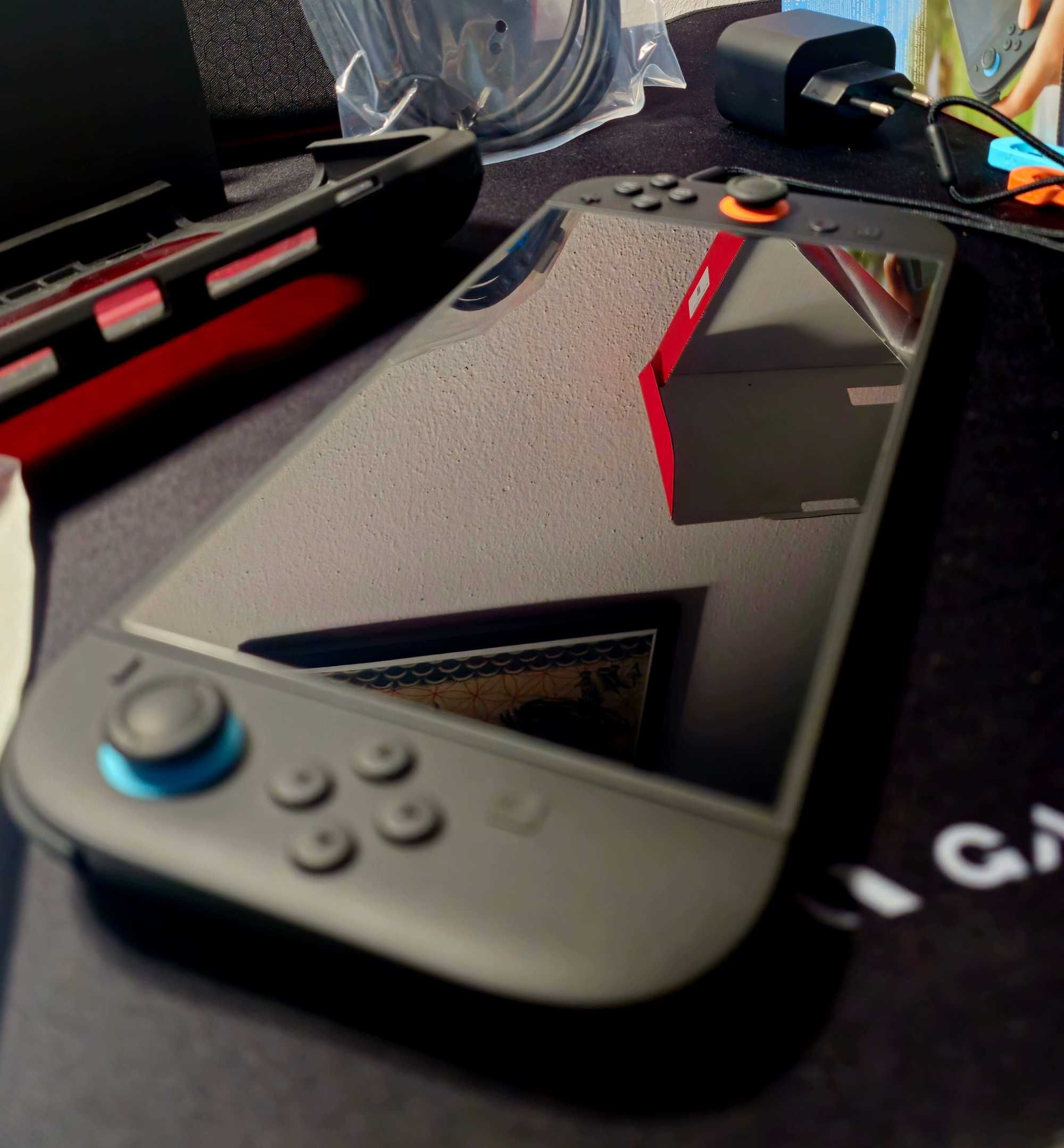 Nintendo Switch 2 seminova + bolsa + capa + protetor + caixa original