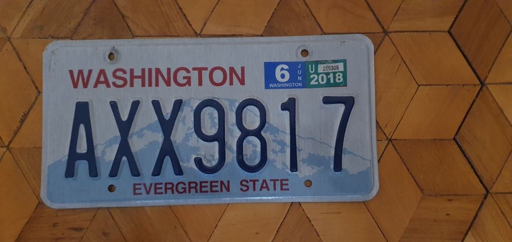 Washington tablica rejestracyjna USA oryginal