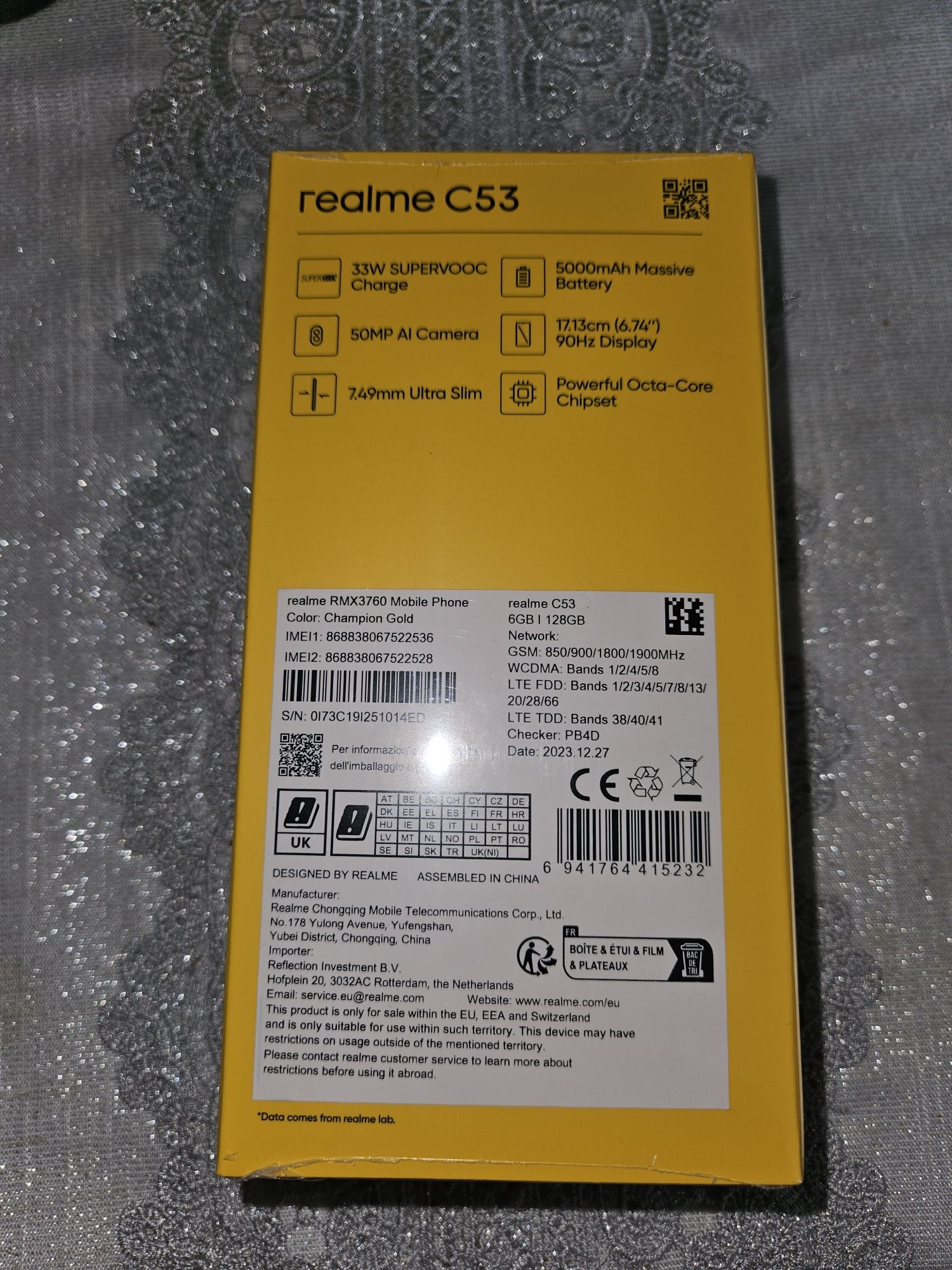 Realme C53 Nowy, w opakowaniu.