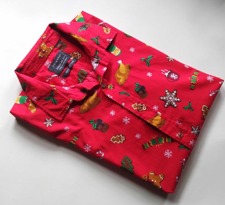 Koszula Męska Świąteczna Bawełna Primark