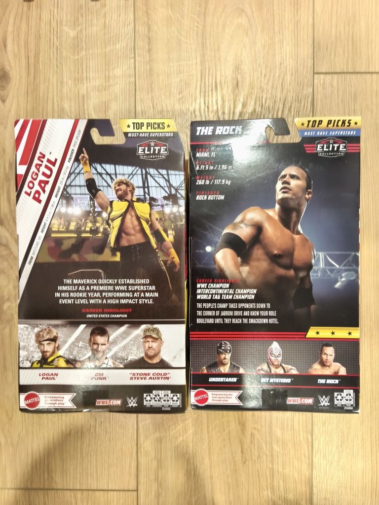 Várias figuras WWE