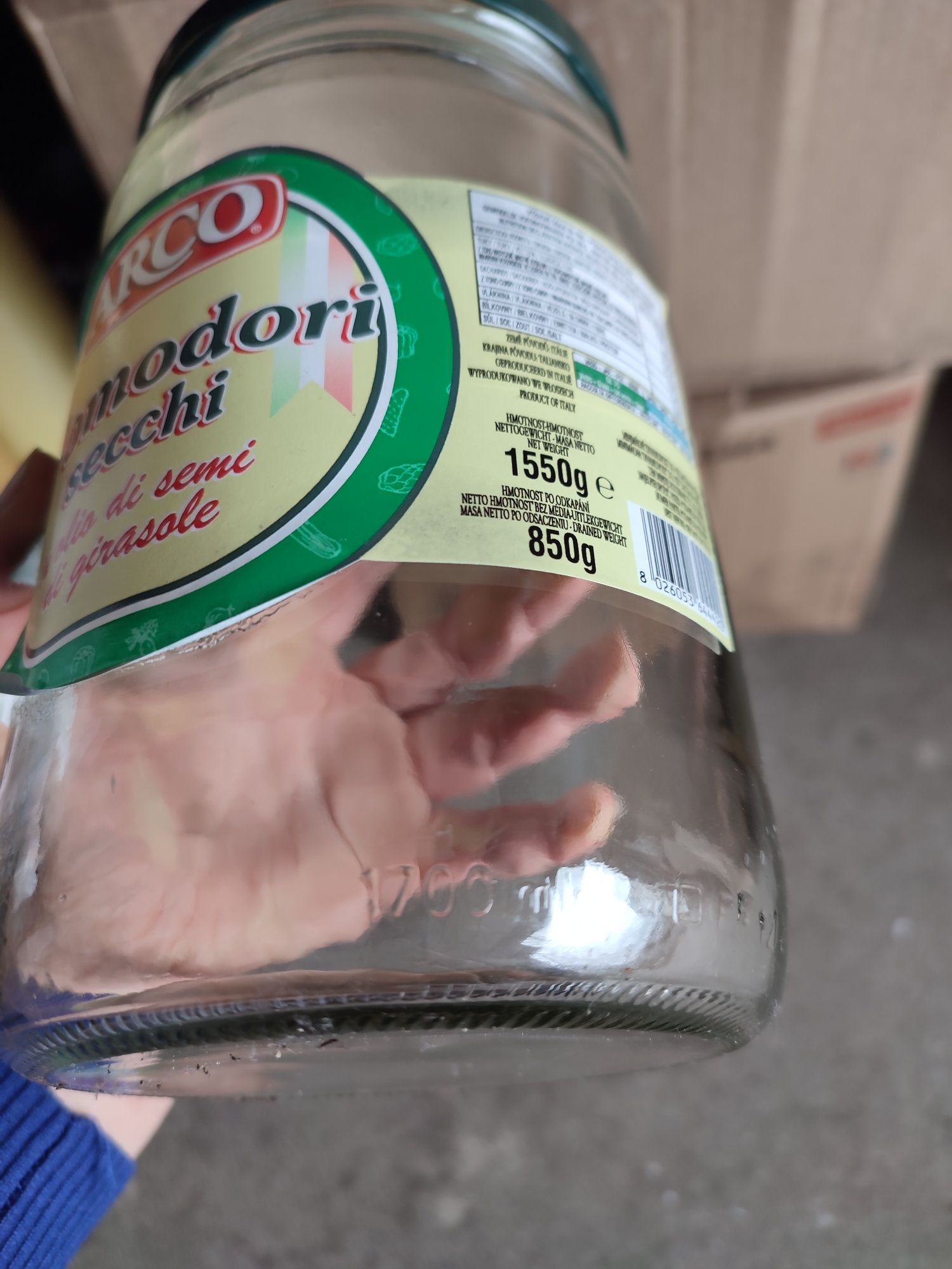 Słoiki szklane duże 1.7 L uzywane