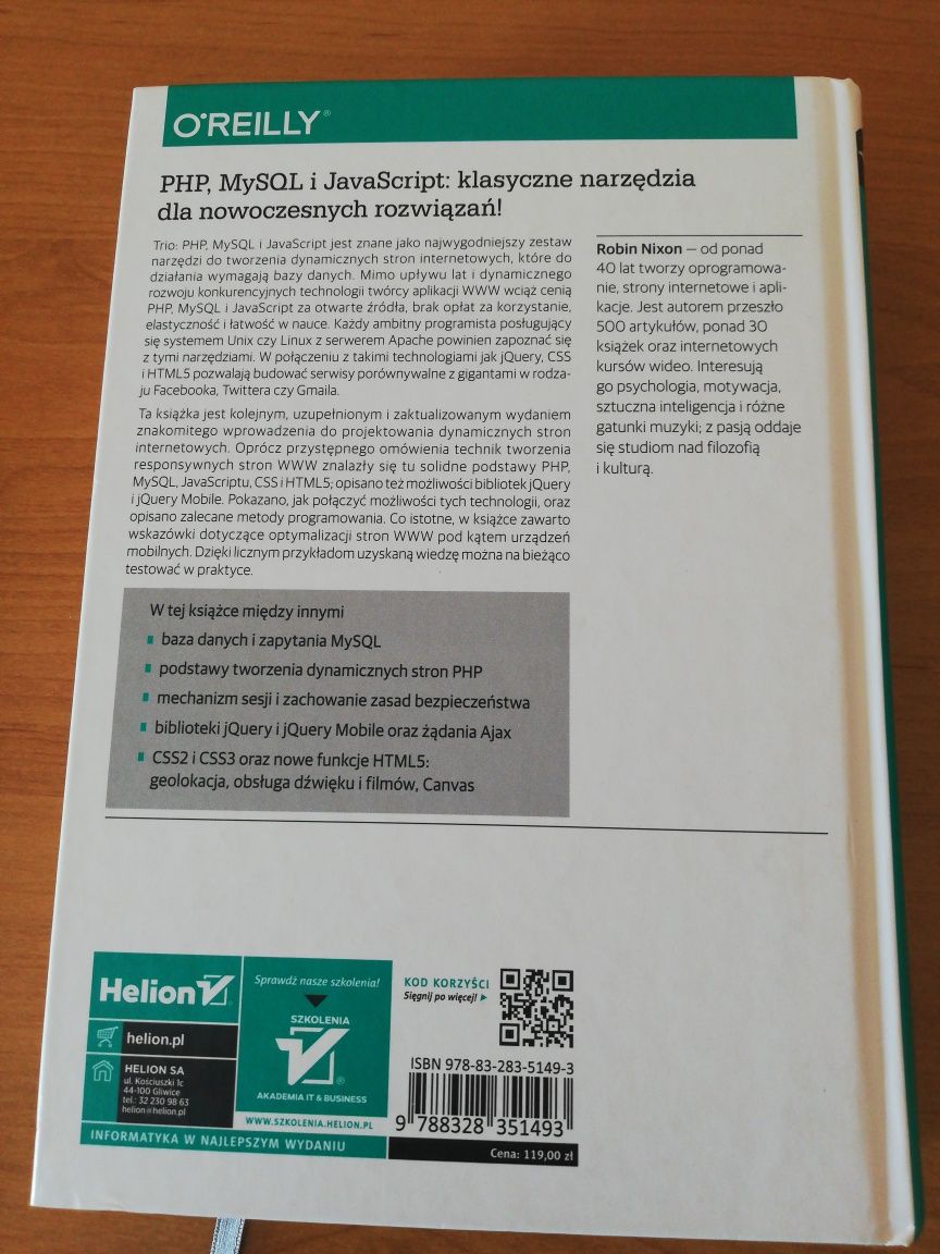 PHP, MySQL i JavaScript - O'Reilly nowa