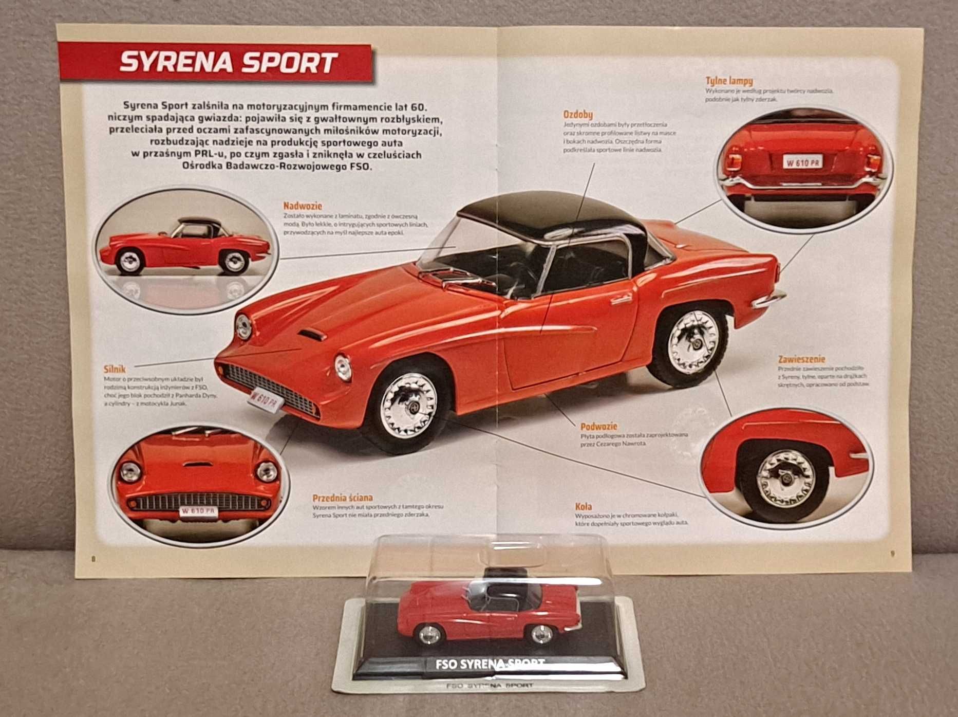 legendy FSO ( nr 15) - model samochodu "SYRENA SPORT"