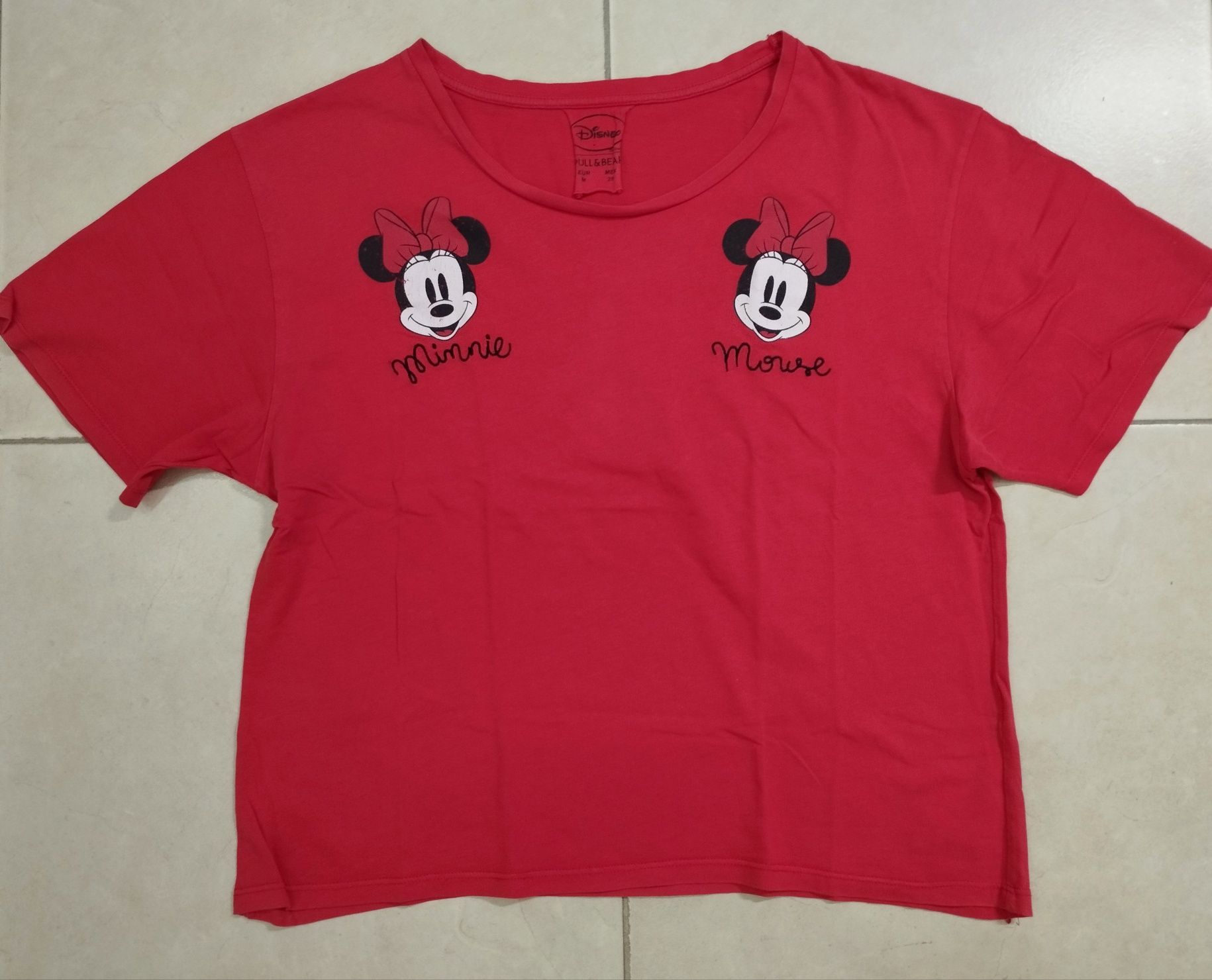 T-shirt Vermelha Minnie Pull&Bear
