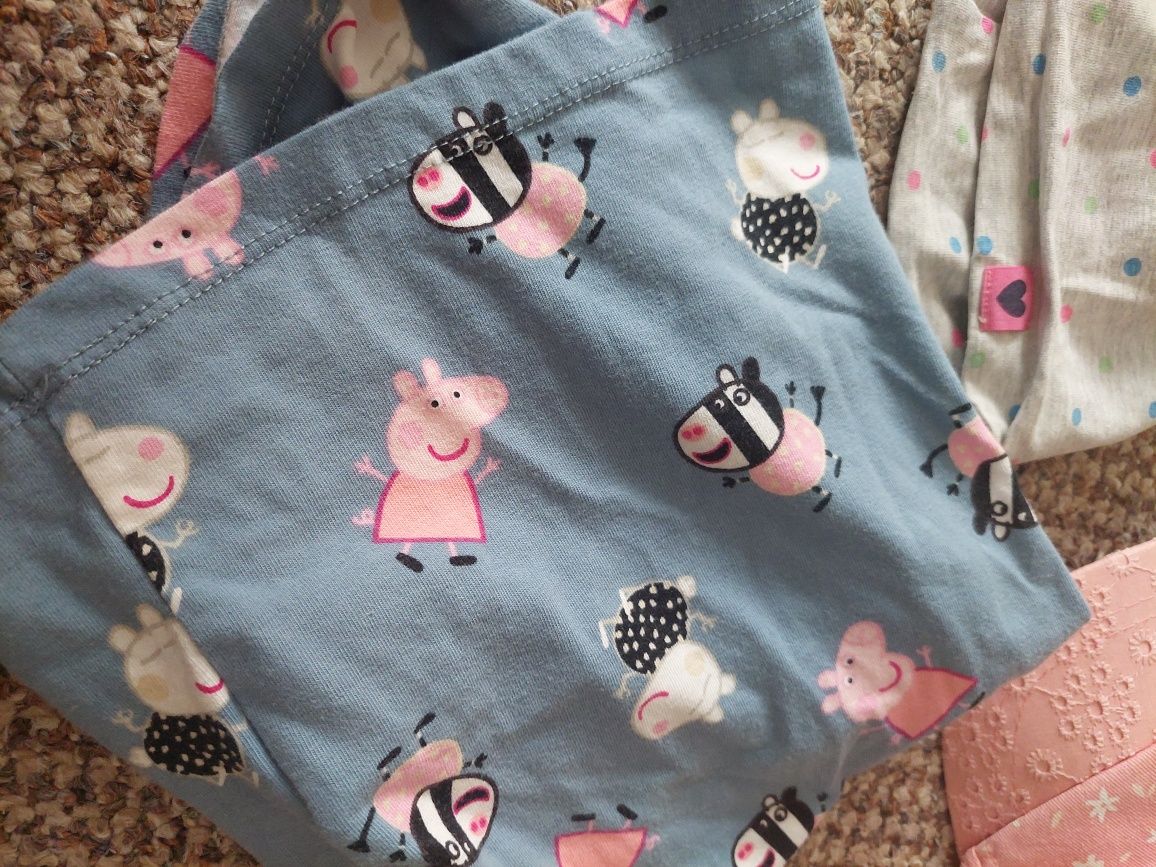 zestaw dla dziewczynki czapka przejściowa wiosna jesień komin peppa 52