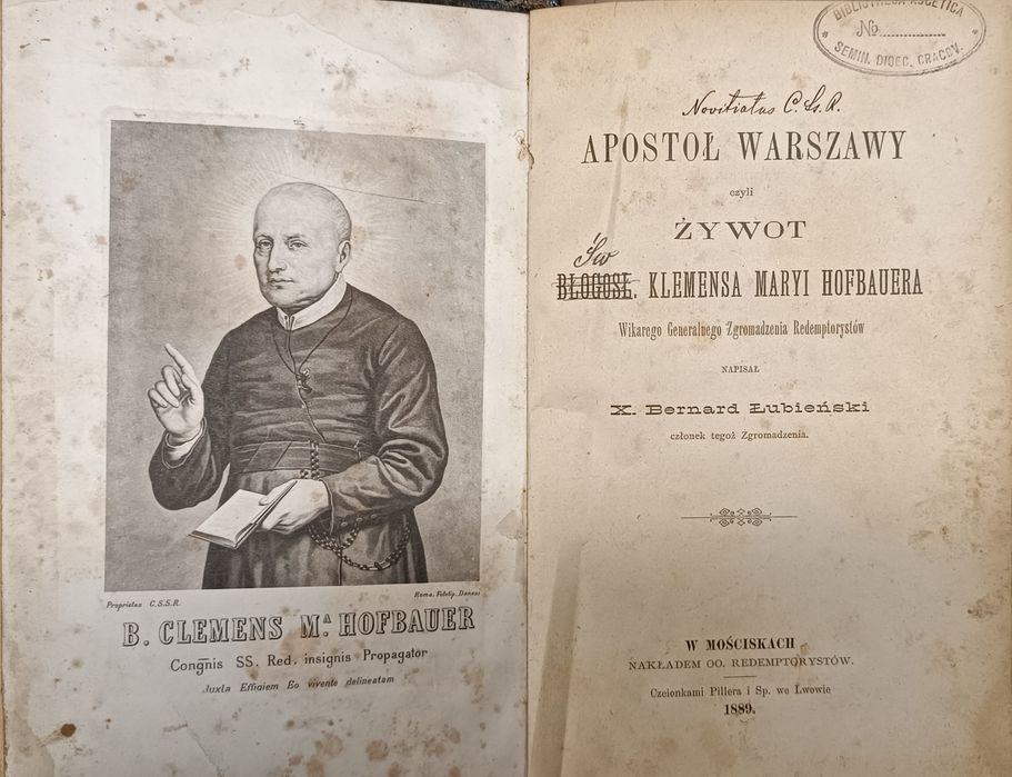 Apostoł Warszawy Żywot Klemensa Hofbauera