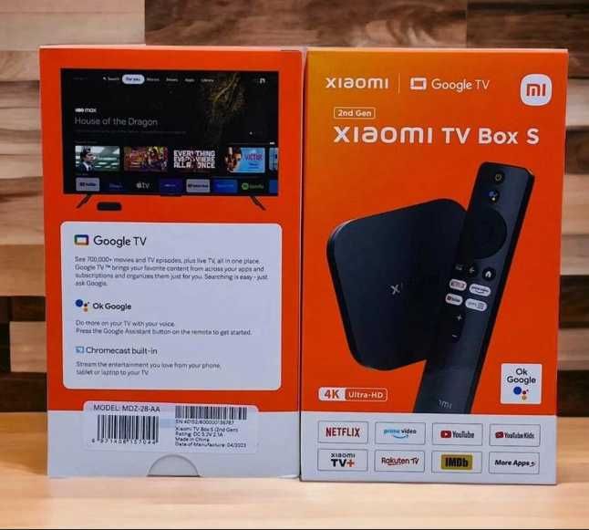 Smart TV Xiaomi Mi Box S 4K 2nd Gen (MDZ-28-AA) - нова