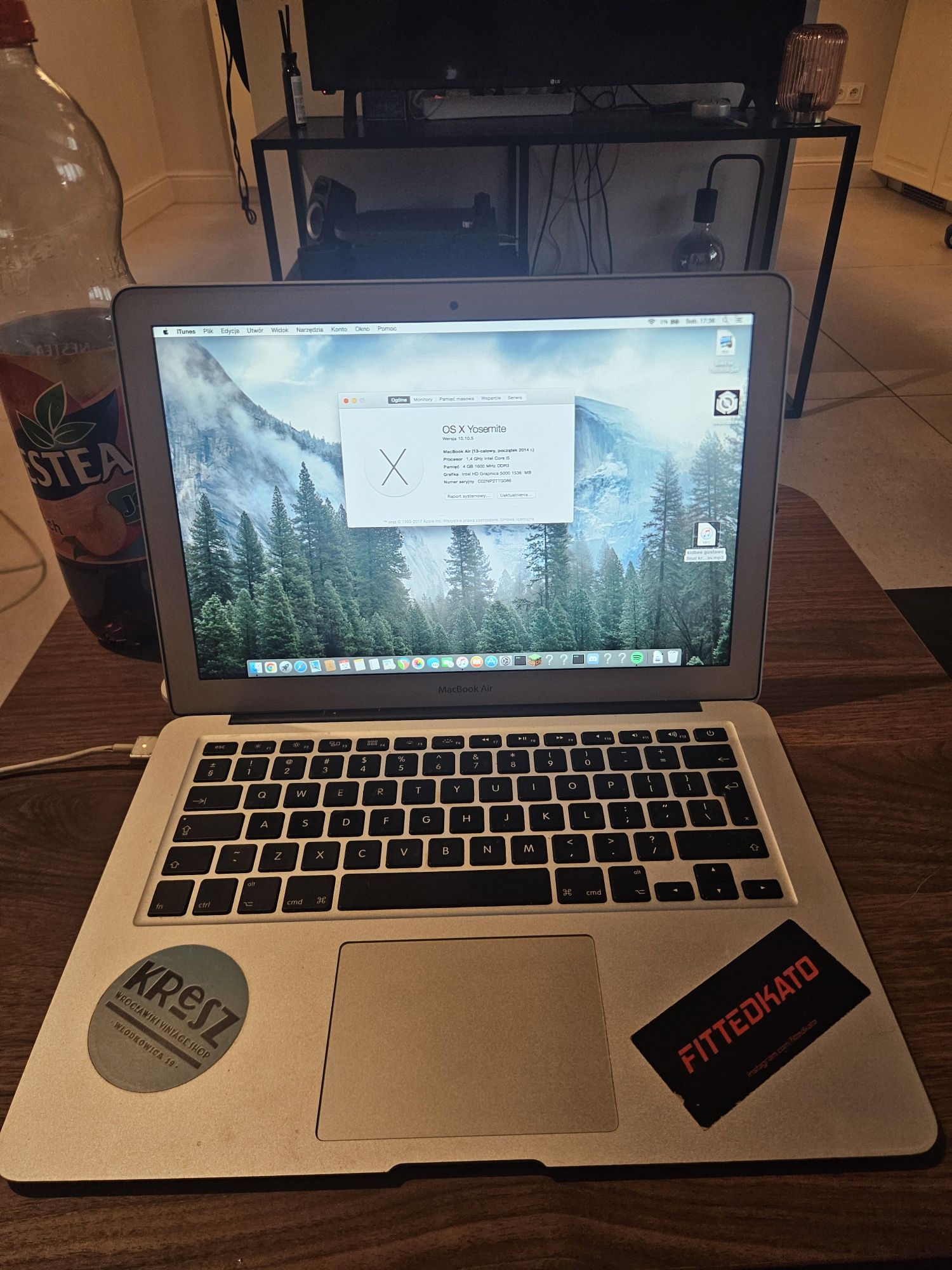 Macbook air 13 cali 2014 rok