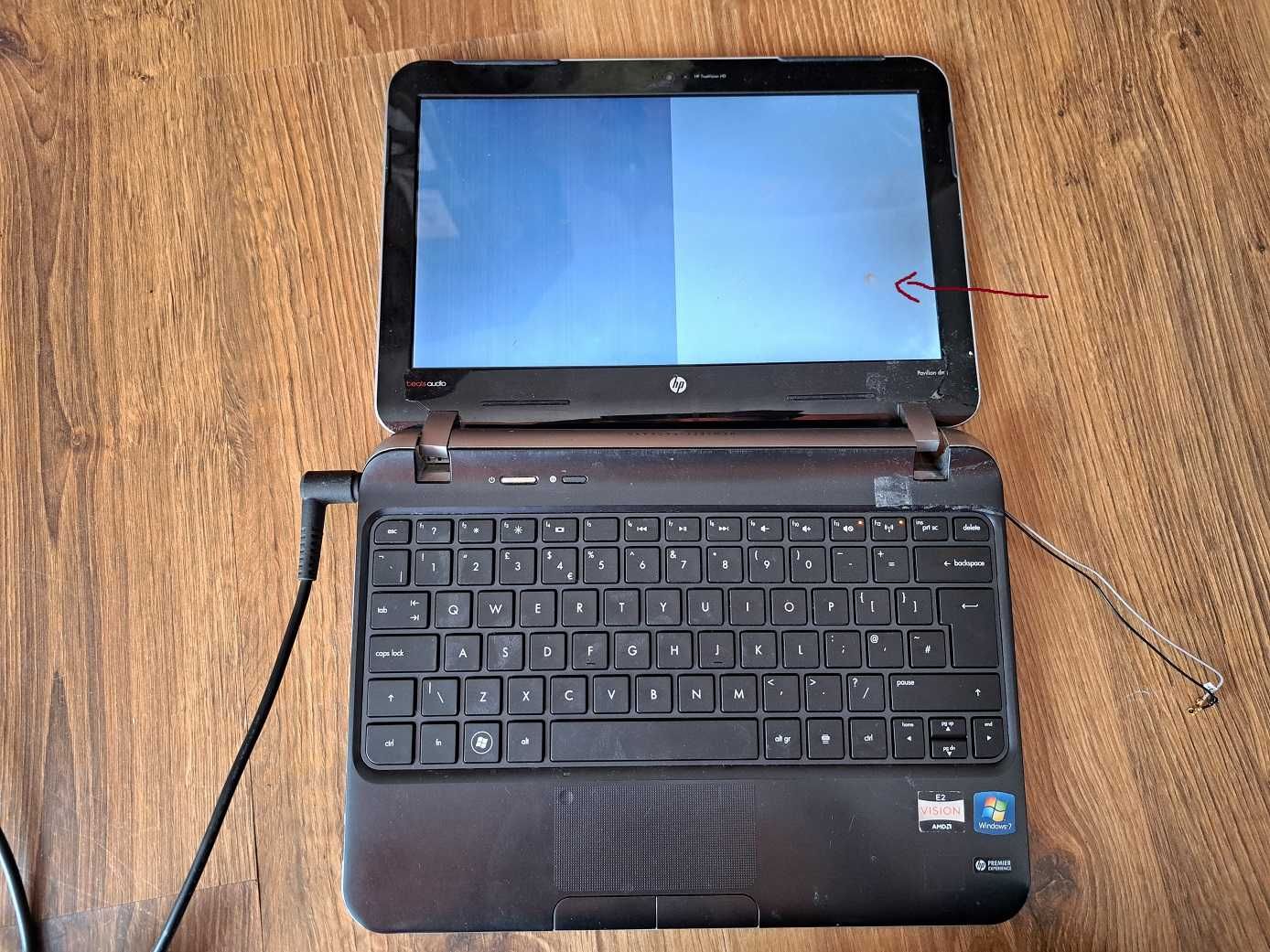 Laptop HP Pavilion dm1 DM1-4120ew częściowo uszkodzony, części.