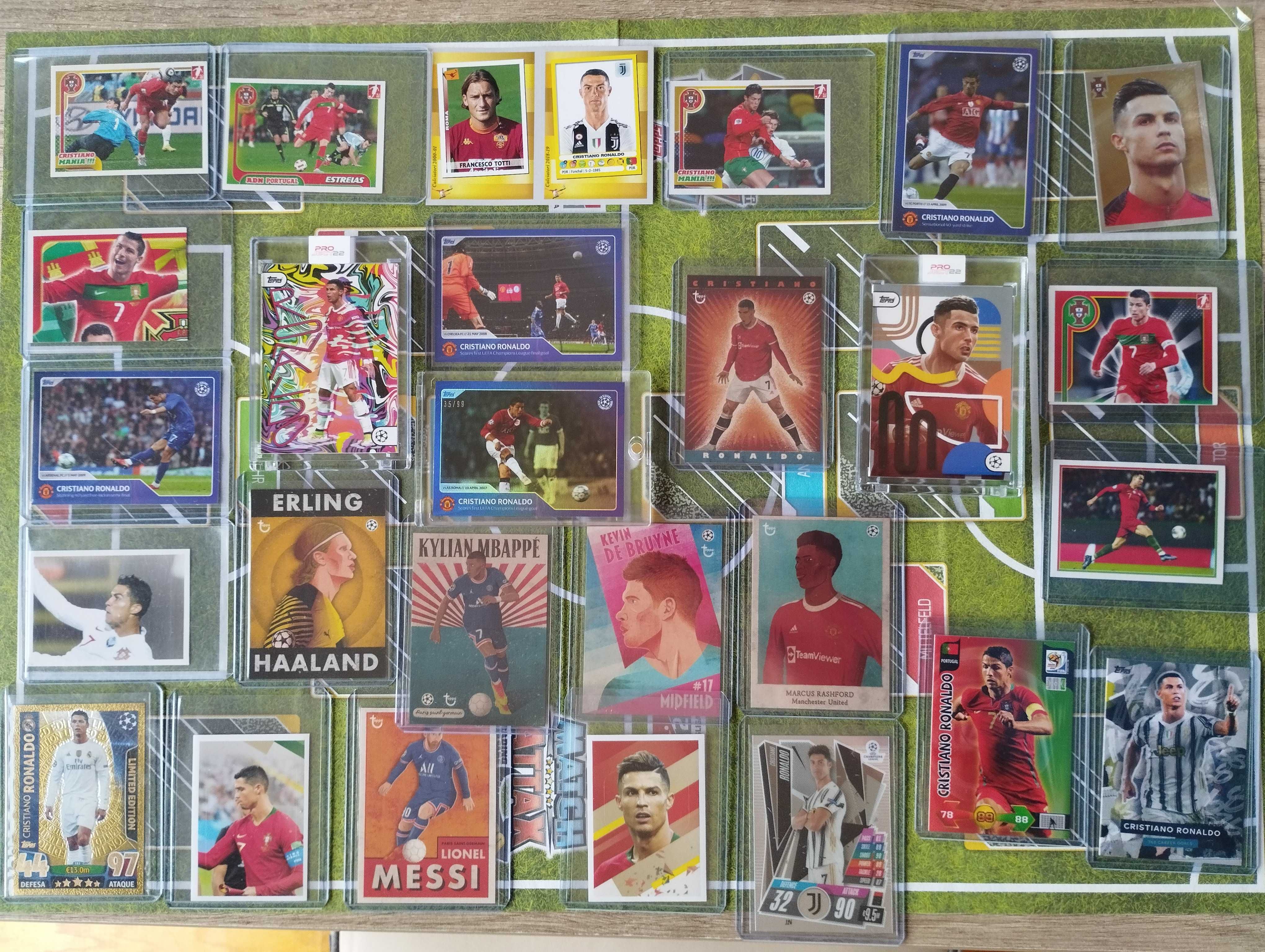 Cromos e cartas de Cristiano Ronaldo Panini Topps Rookie card sticker