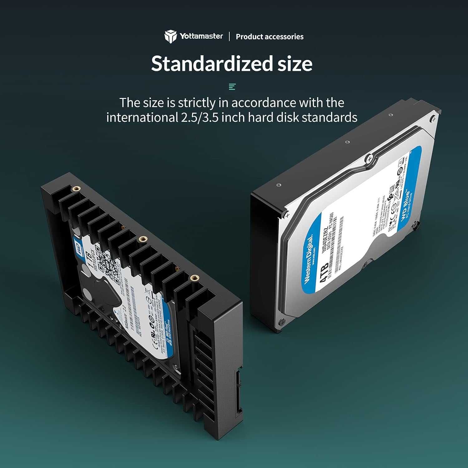 Yottamaster Adapter dysku twardego 2,5 cala na 3,5 cala SATA HDD/SSD