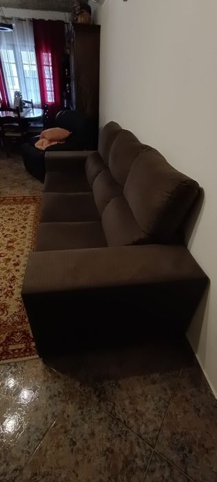 Sofá castanho como novo