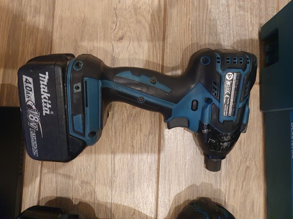 ZESTAW  Makita wkrętarka DDF 482 + zakretarka DTD 129  2×AKU 18 V