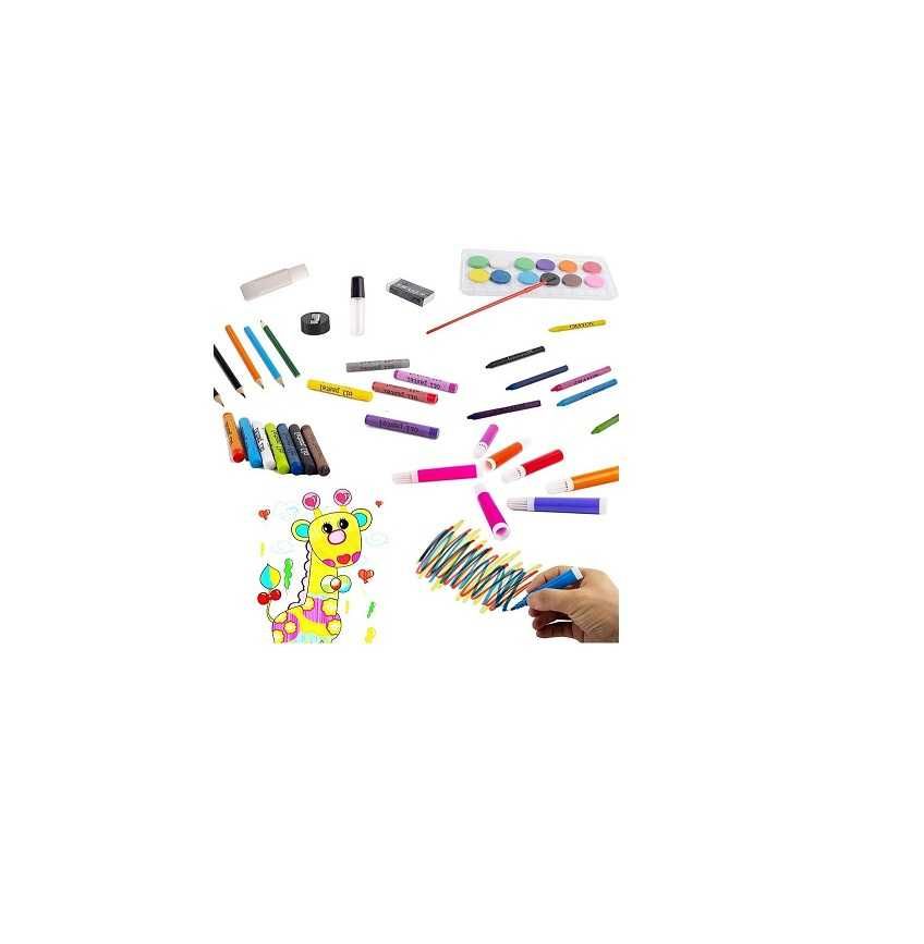 Zestaw artystyczny w walizce 150 elementów farby