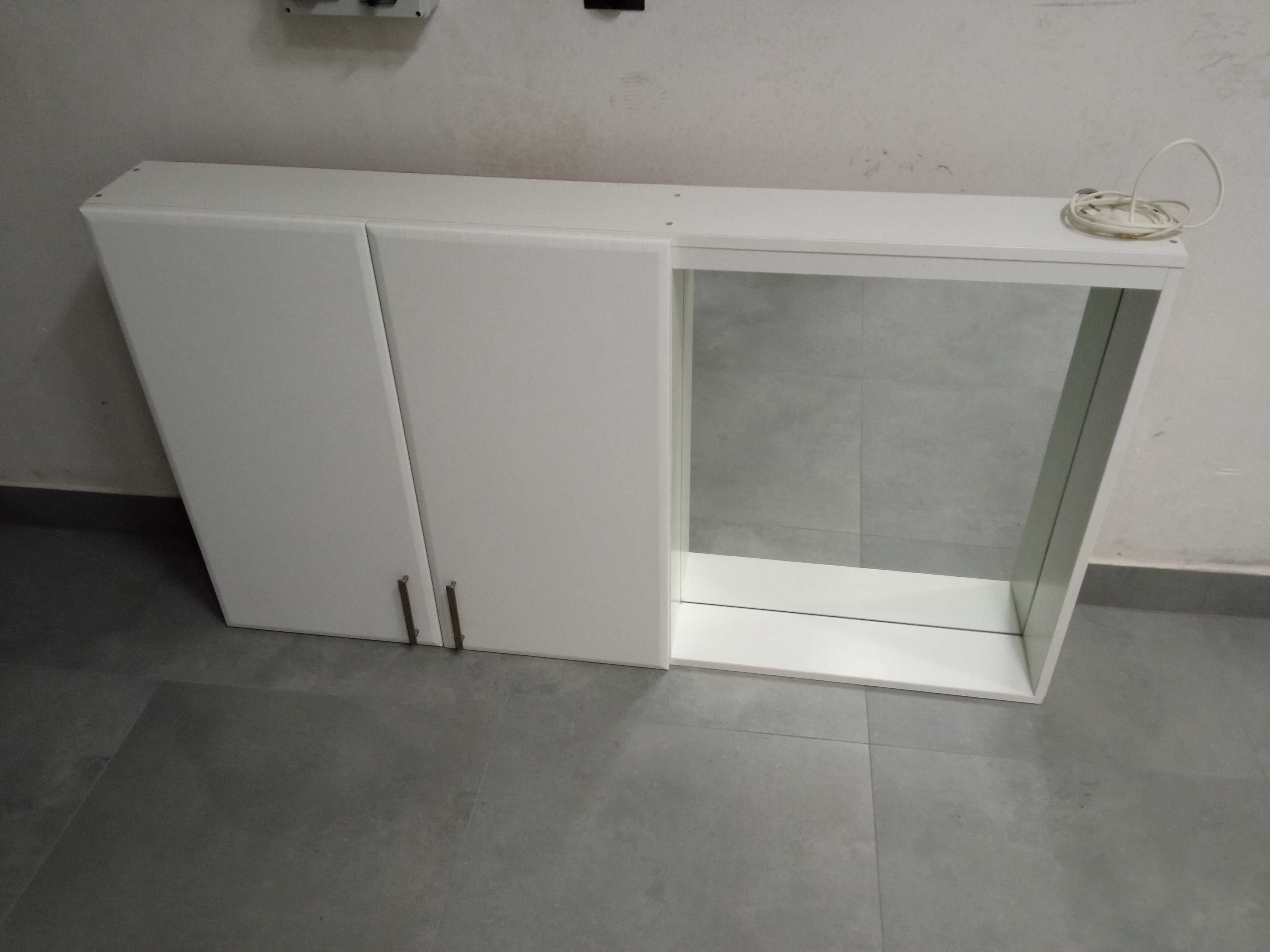 Szafka łazienkowa z podświetlanym lustrem, łazienka, WC