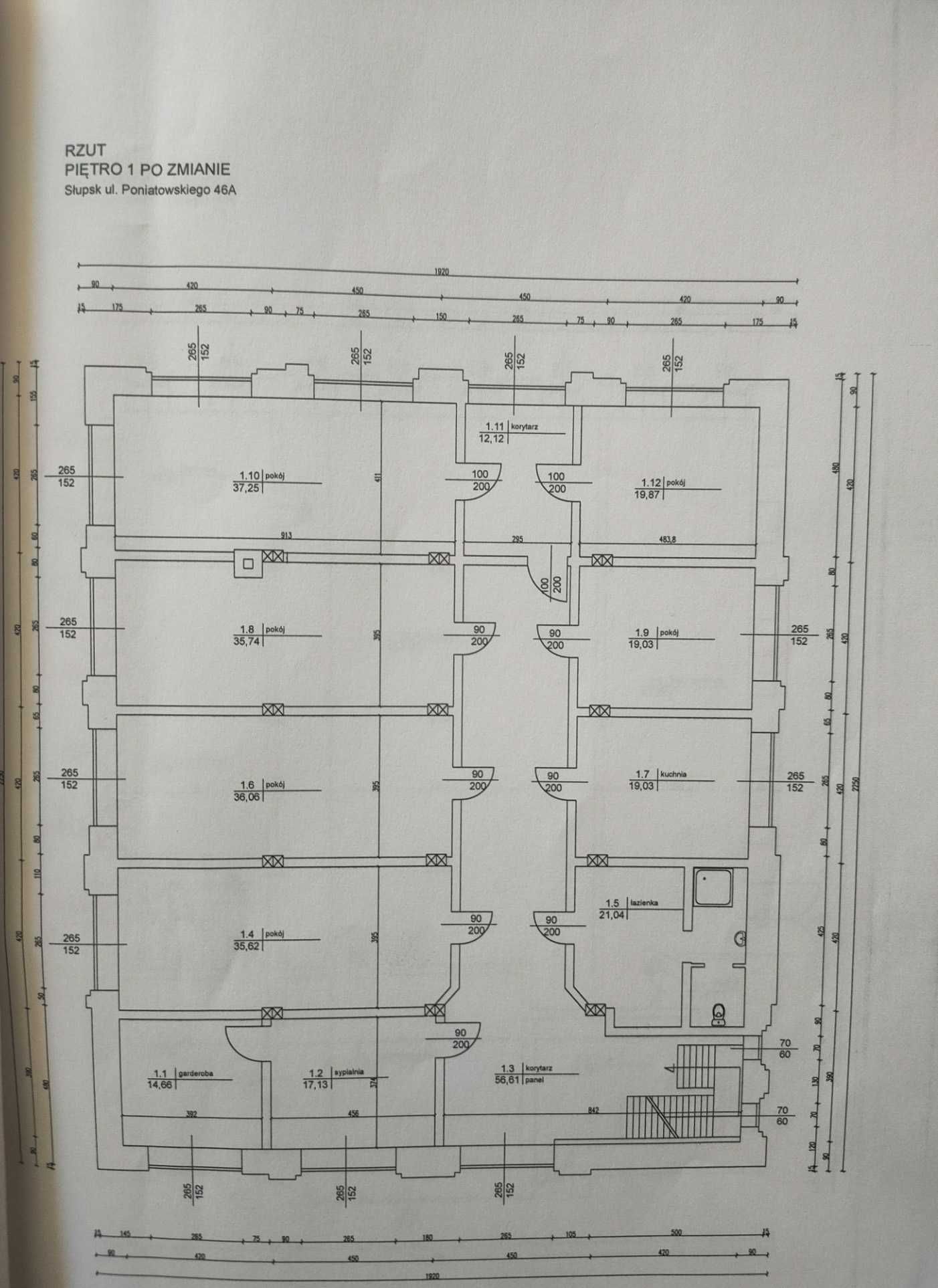 Wynajmę budynek mieszkalny w Centrum miasta ul. Poniatowskiego 46A