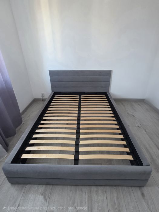 Łóżko 140x200 szare