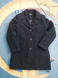 Czarny płaszcz damski XL ocieplany