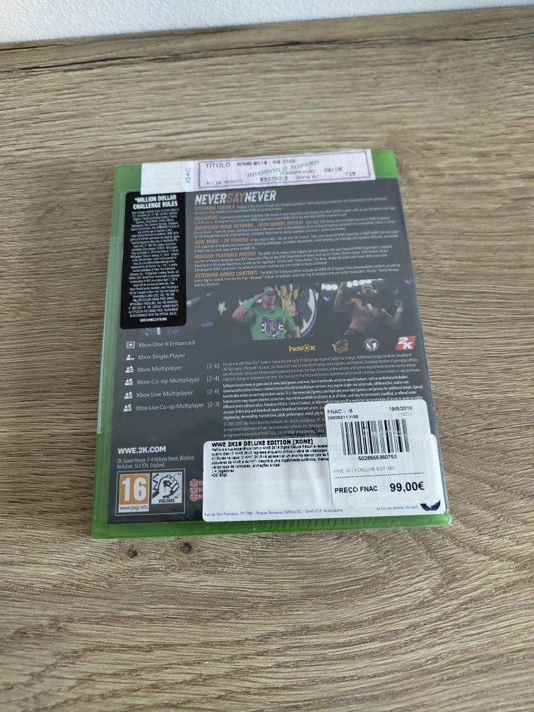 Jogo Xbox One W2K19 Edição Deluxe Novo
