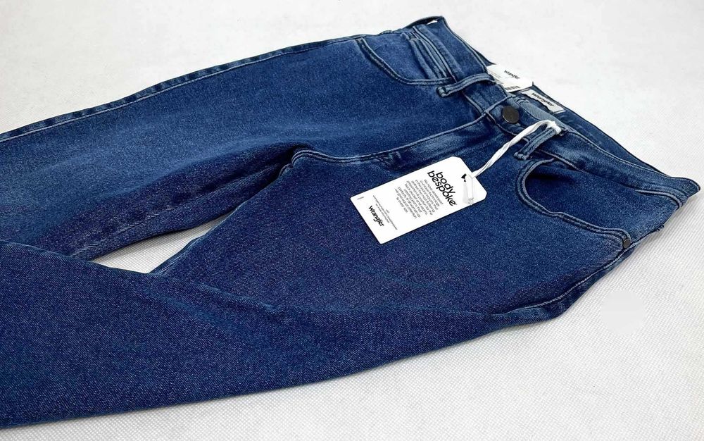 Spodnie damskie Wrangler High Rinse Skinny Blue Pepper W26 L30