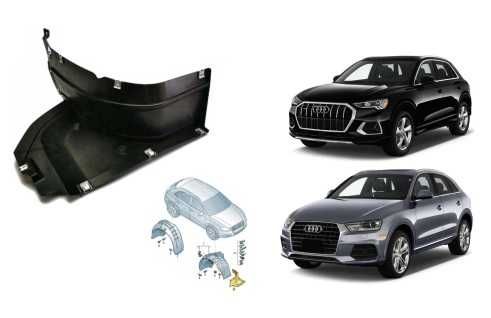 Защита бампера двс днища подкрылок Audi Q3 ауди ку3 ауді авді ку