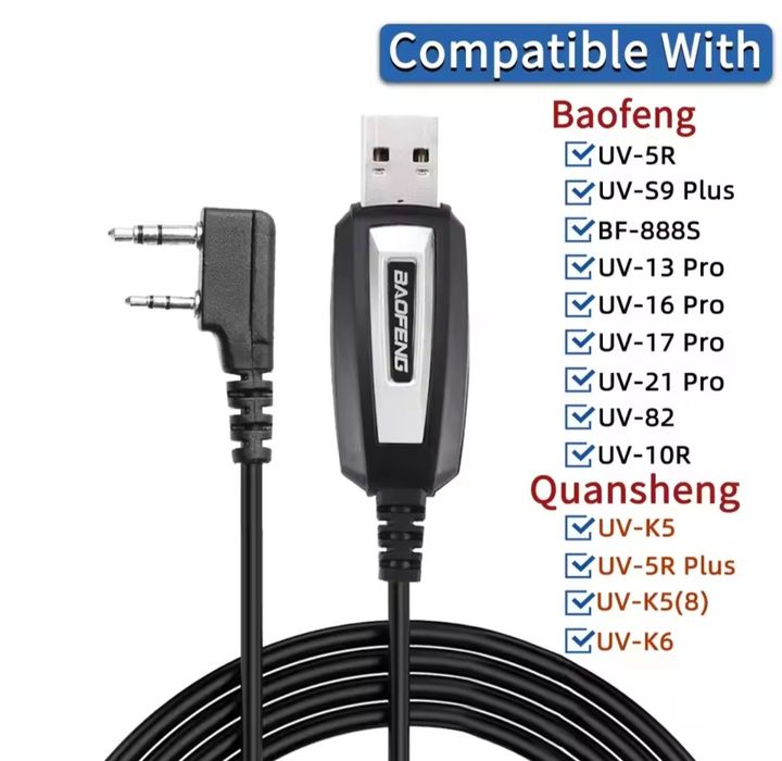 Baofeng кабель usb